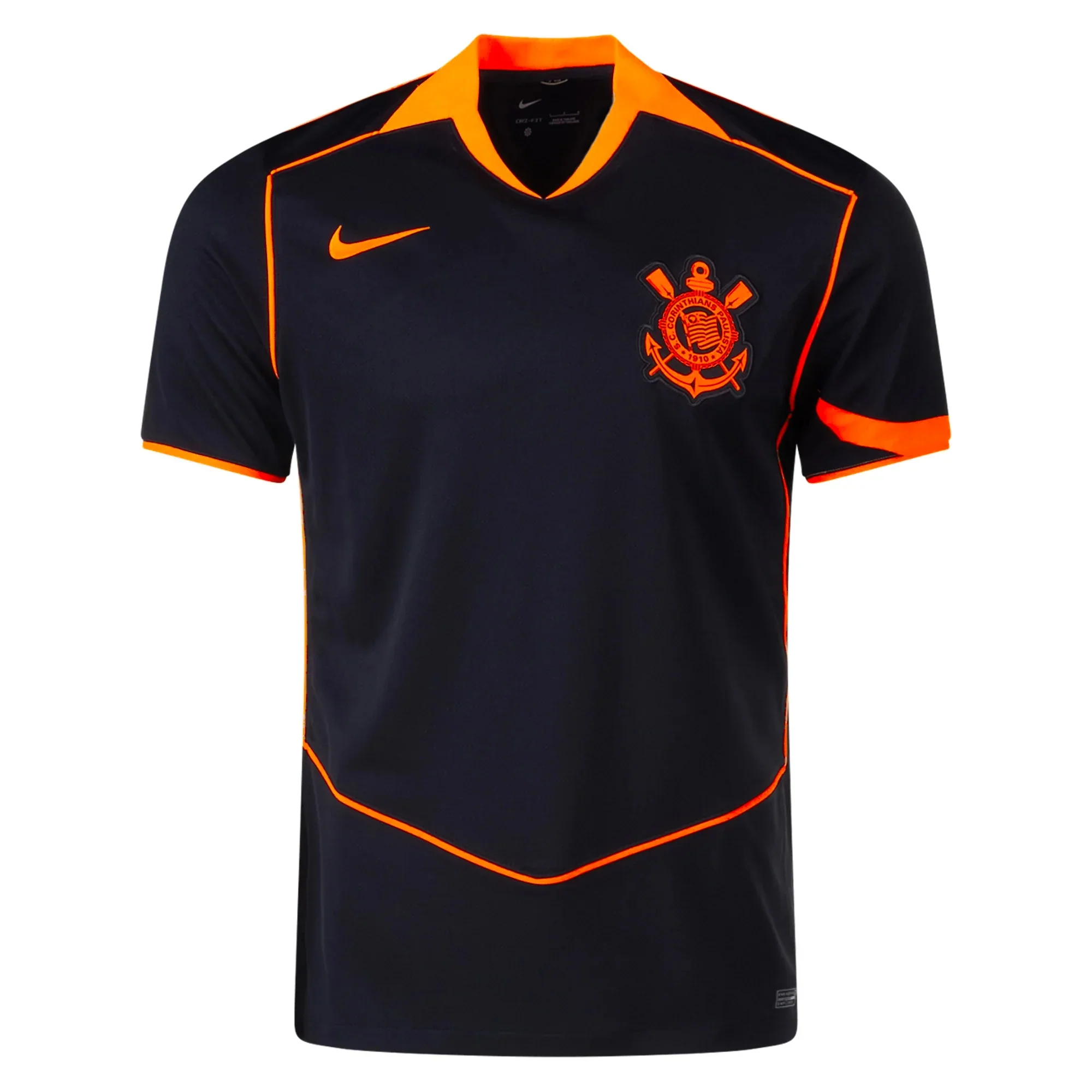 Corinthians 25/26 T90 Third Jersey (Black/Total Orange)