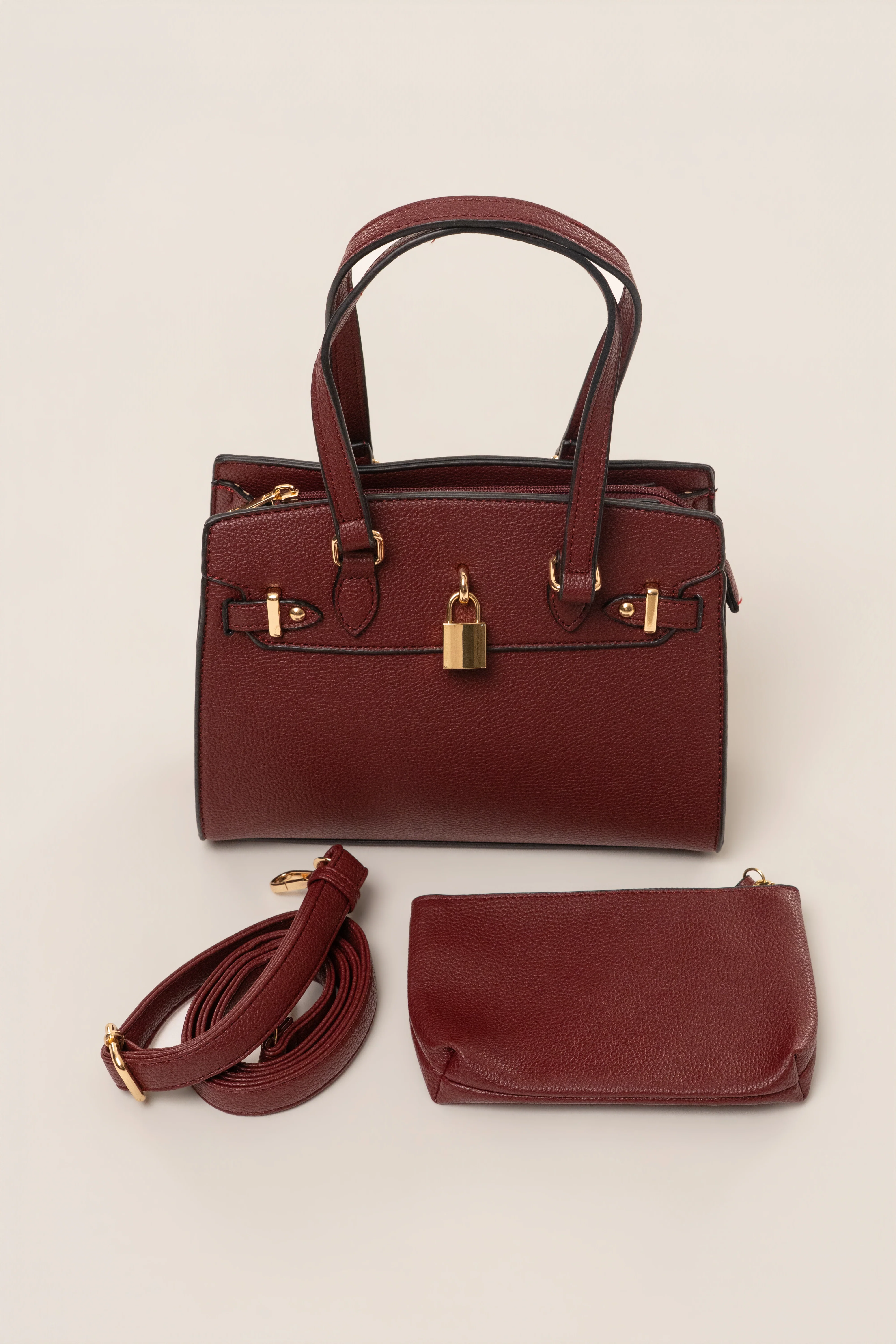 Burgundy Alva Handbag