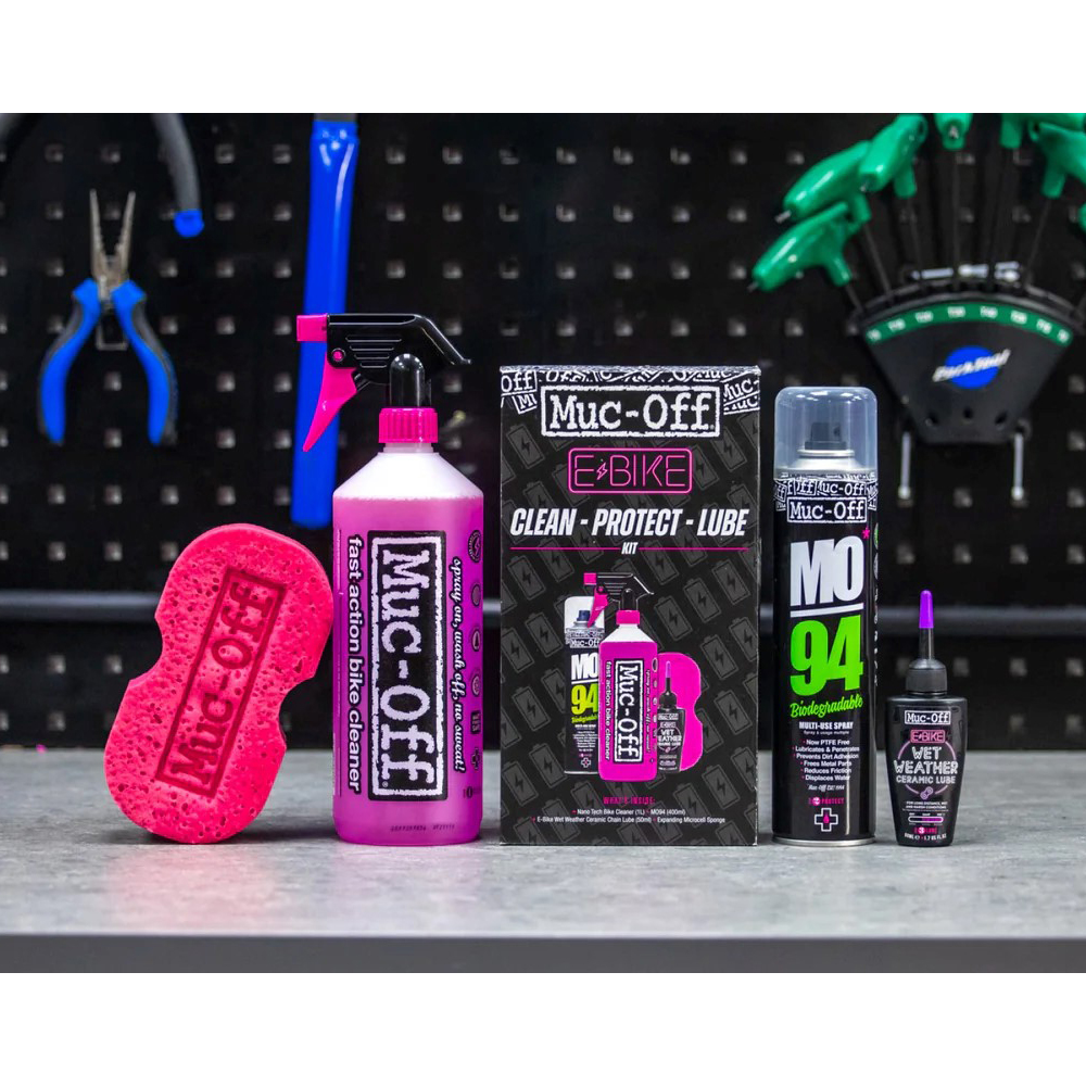 Muc-Off E-Bike Clean - Protect & Lube Kit (Wet Lube Version) - black