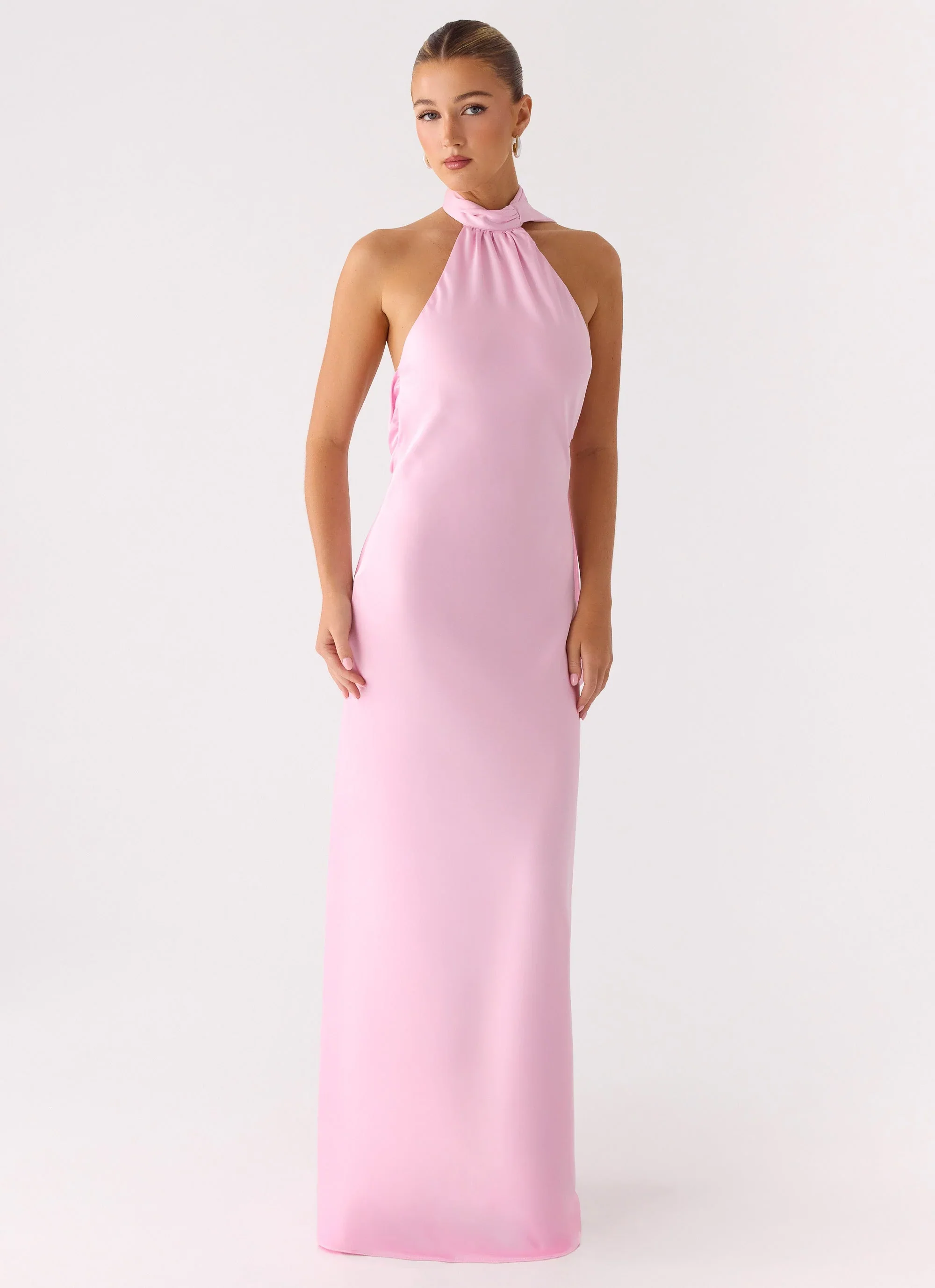 Keena Scarf Maxi Dress - Pink