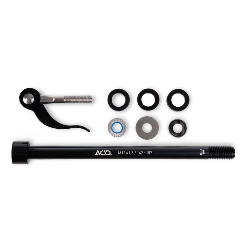 ACID Thru Axle for Bike Trailer | M12x1.5 - 142-157 mm - black