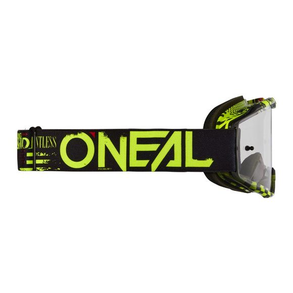 Masque cross O'Neal B-10 - ATTACK V24 - CLEAR 2024 - Noir / JauneRef : OL1939