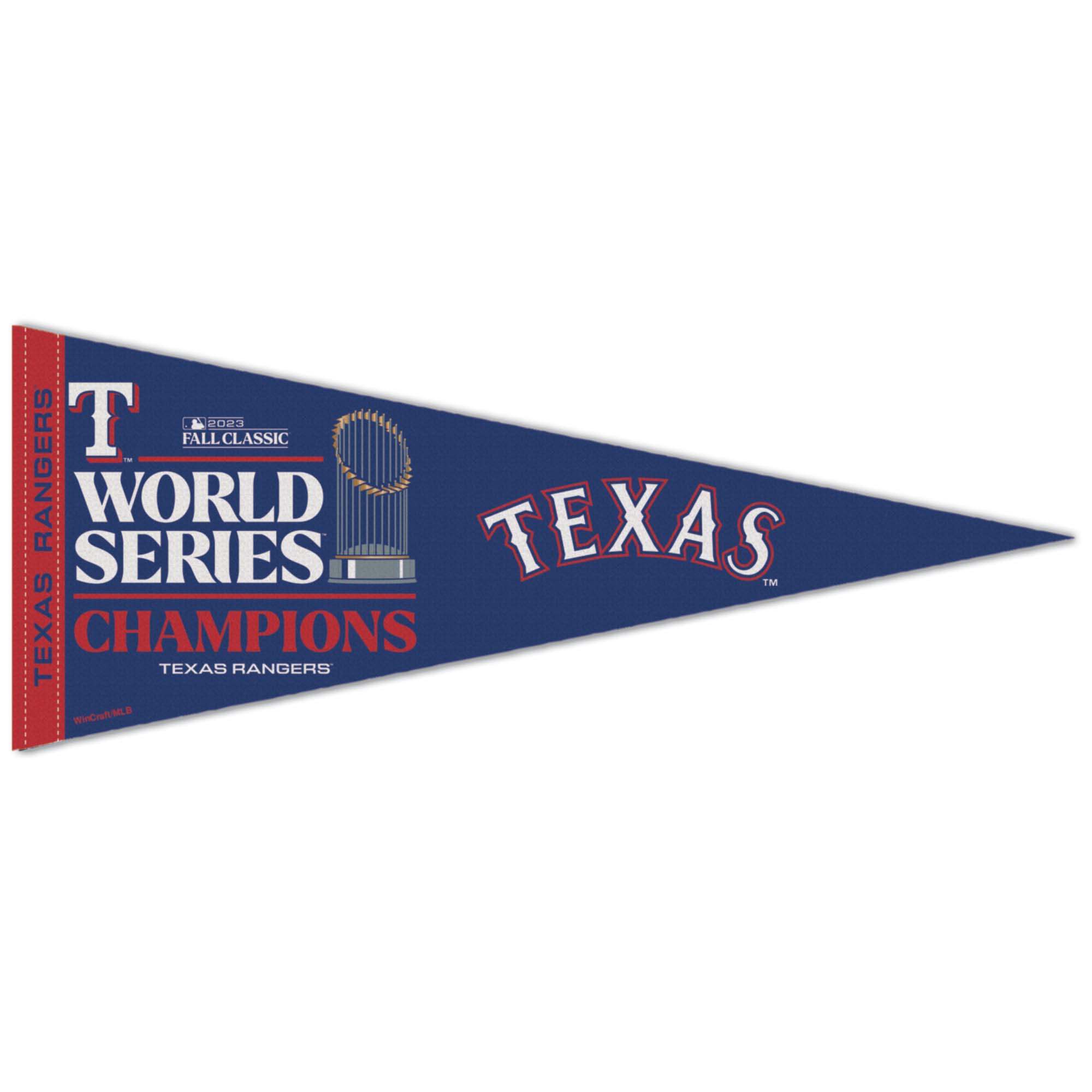 Texas Rangers 2023 World Series Champions Premium MLB Pennant