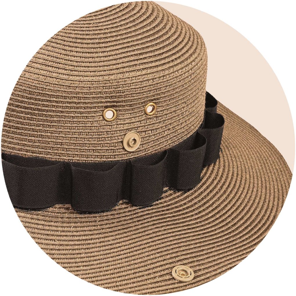 P.A.C. Original Kruger Boonie Straw Hat - Dark Beige