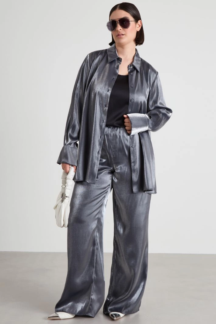 Laminated shirt - BLUE