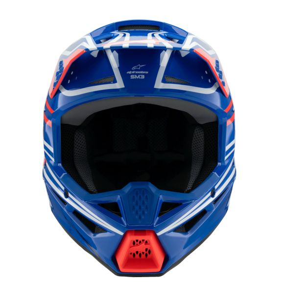 Casque cross Alpinestars SUPERTECH S-M3 - WURX - ENFANT - Bleu / RougeRef : AP3394