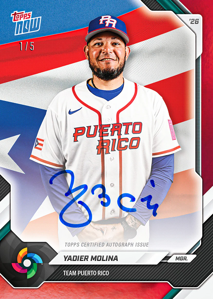 2026 Topps NOW® Baseball – Team Puerto Rico – World Baseball Classic Team Sets - PR: 1277