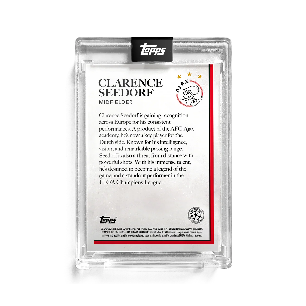 Clarence Seedorf - Lost Rookies - Autograph - 1 of 25