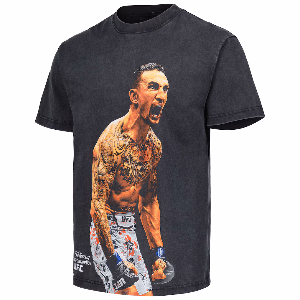 Men's Black Max Holloway King Of The Hill Boxy T-Shirt