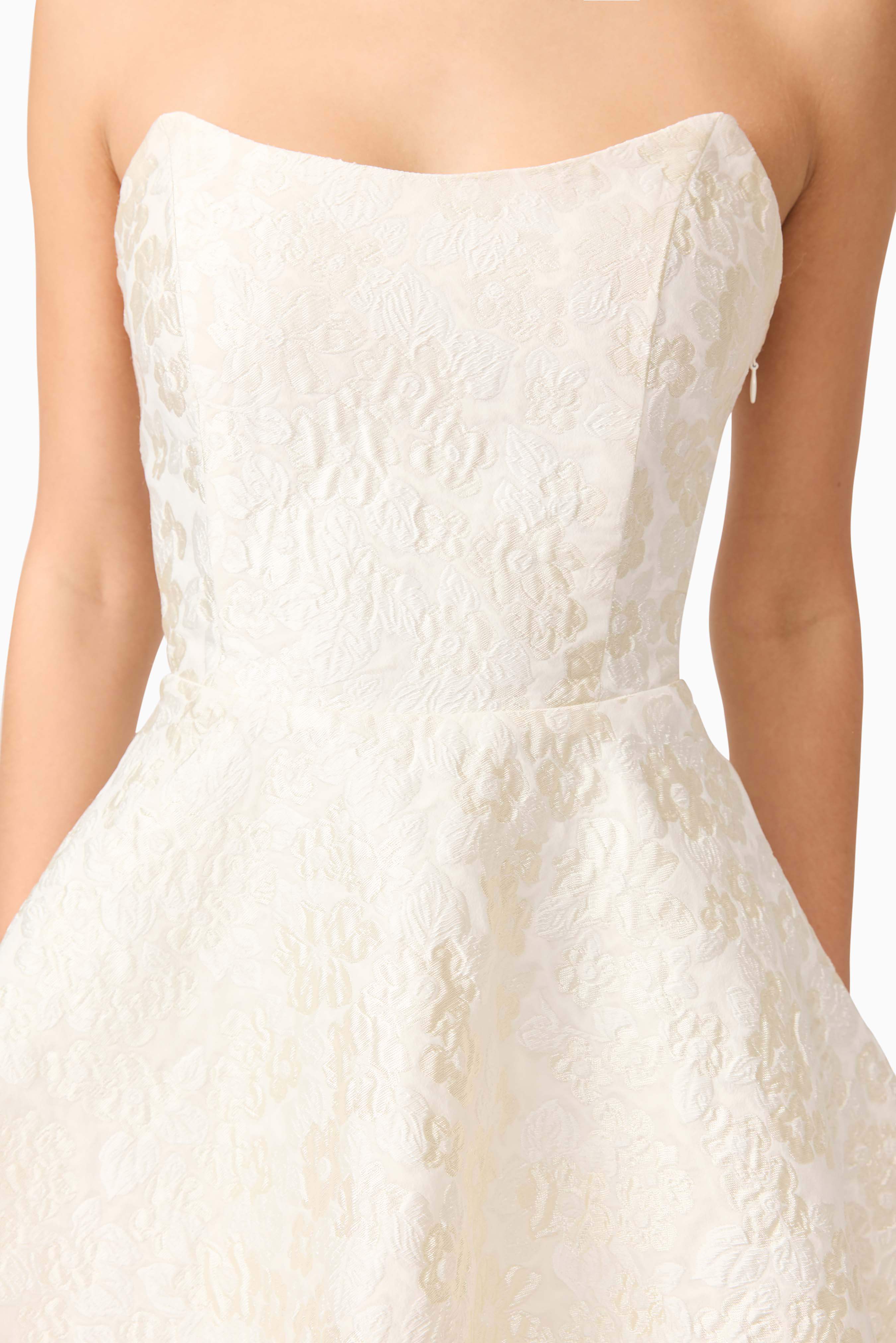 Galadirel Strapless Mini Dress in White