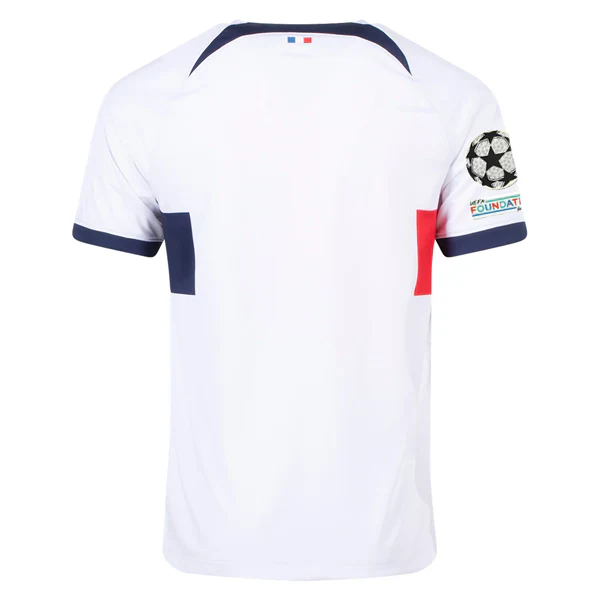 Paris Saint-Germain Away Jersey w/ Champions League Patches 23/24 (White/Midnight Navy)