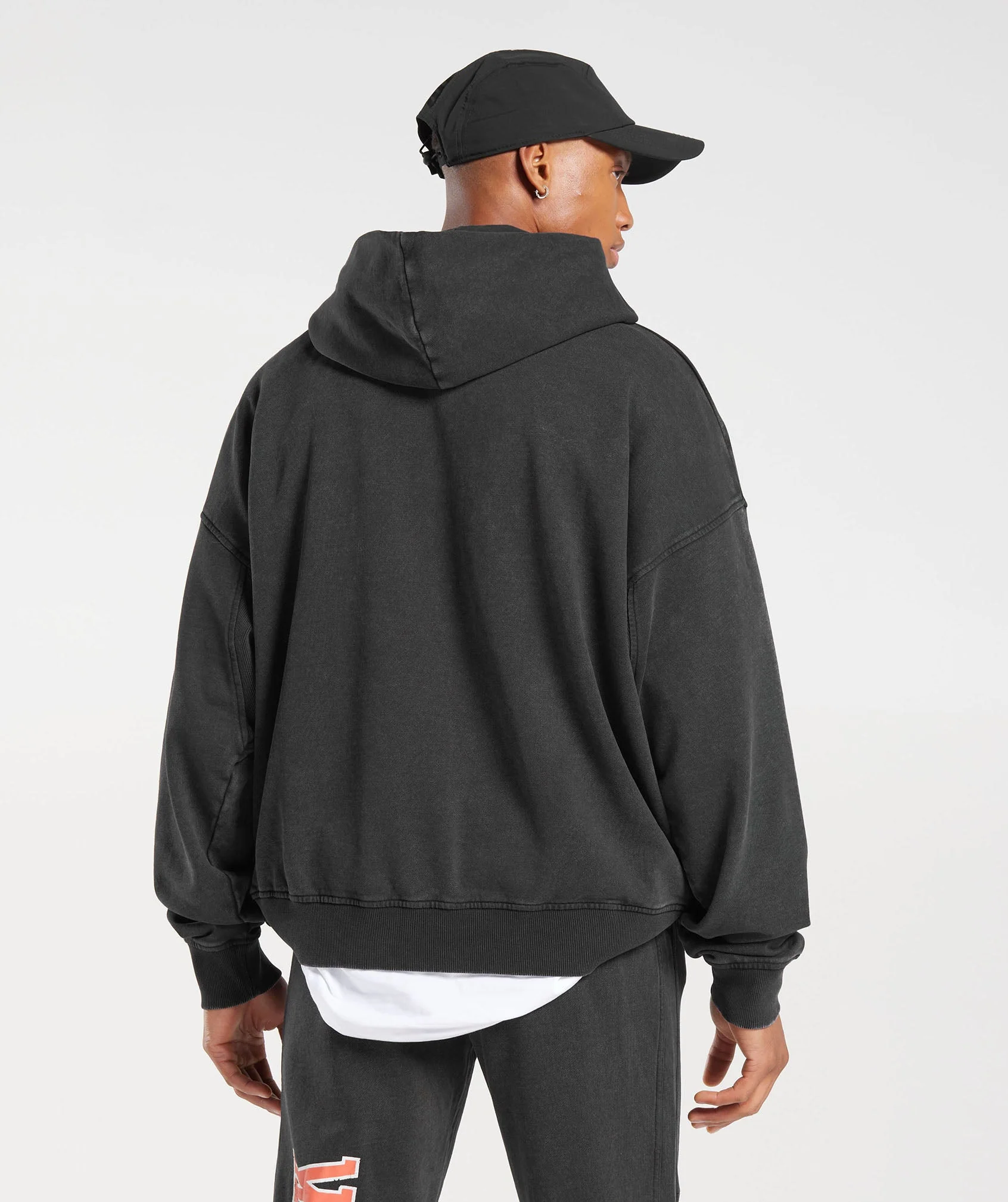 Collegiate Hoodie Black/Acid Wash