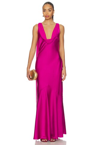 Runaway The Label Gabriella Cowl Maxi Dress