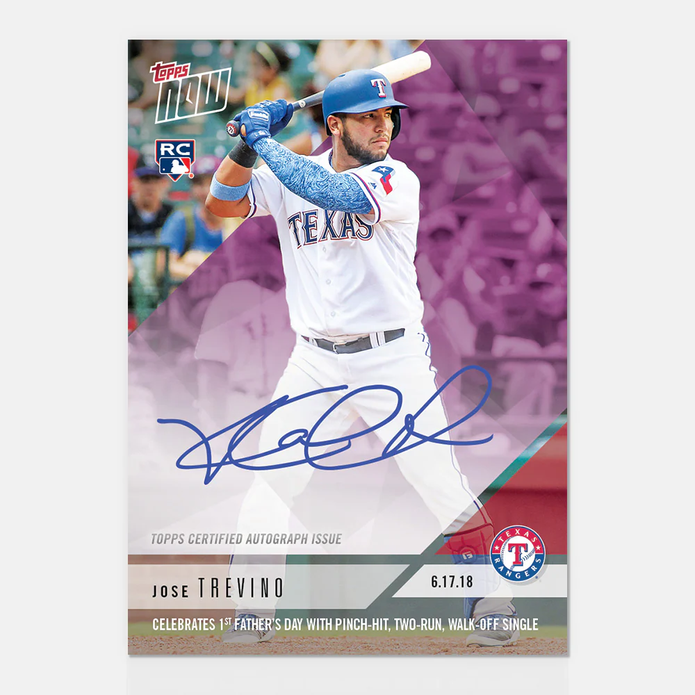 On-Card Autograph # to 25 - Jose Trevino - MLB TOPPS NOW®