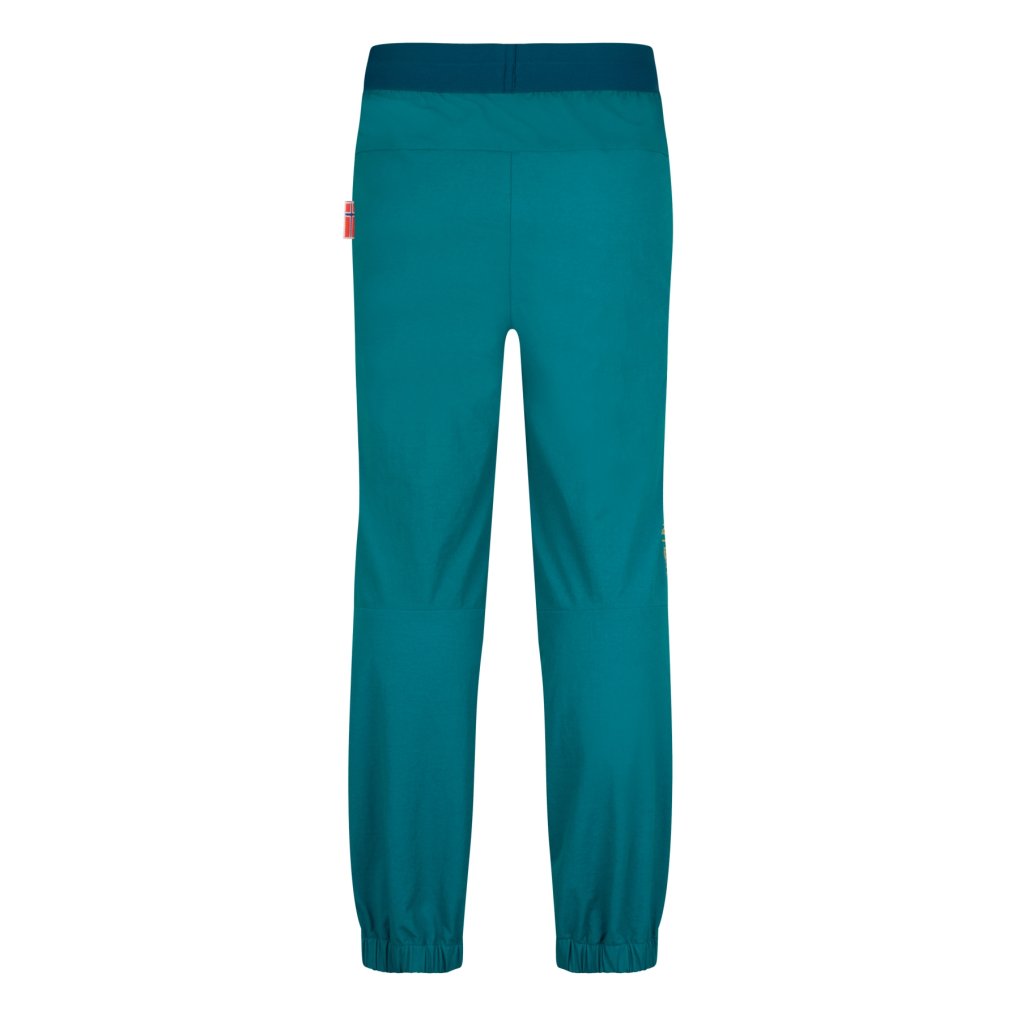 Trollkids Tronfjell Pants Kids - Lagoon Green/Pear Green/Madeira Blue