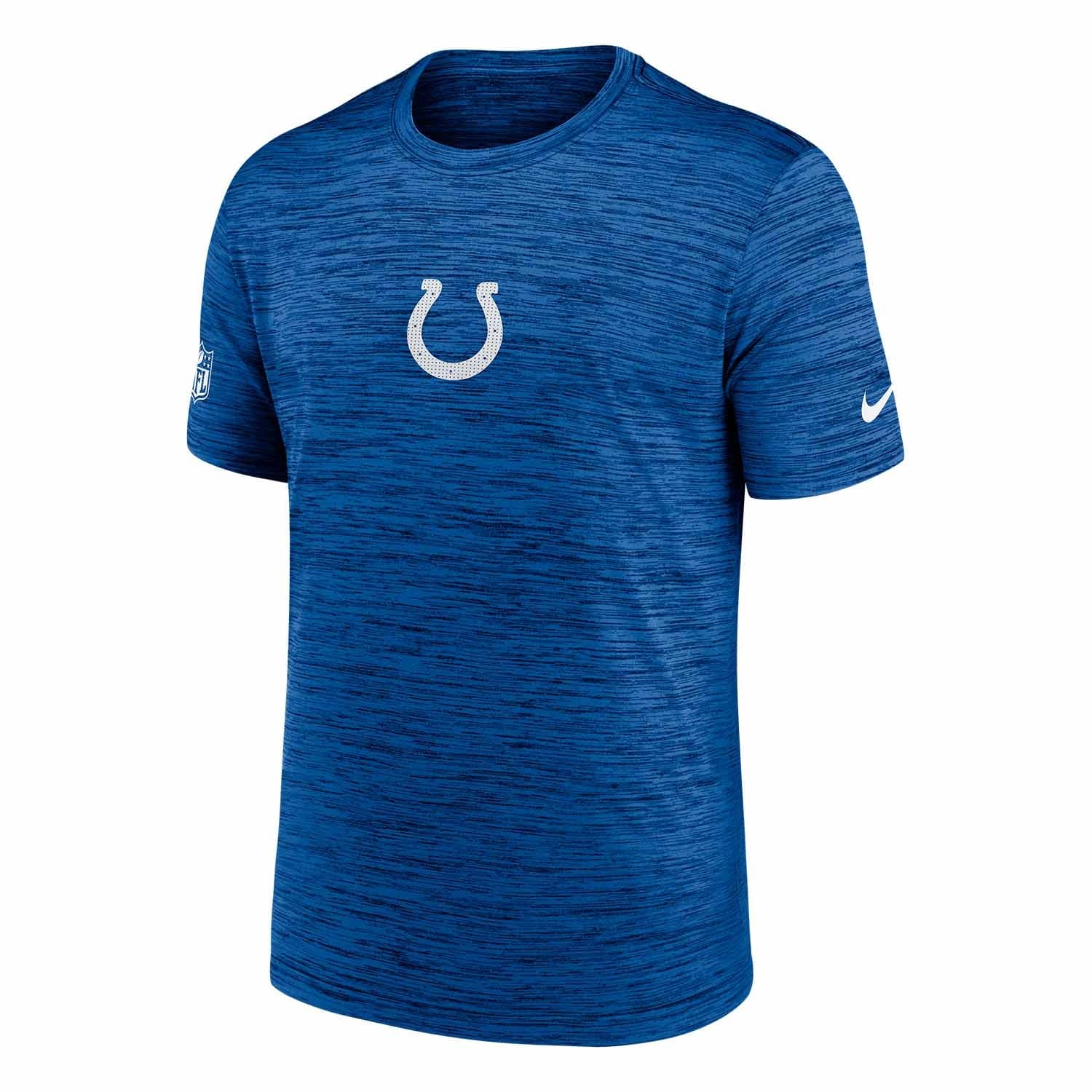 Indianapolis Colts 2025 NFL Sideline Nike Velocity Performance T-Shirt Blue