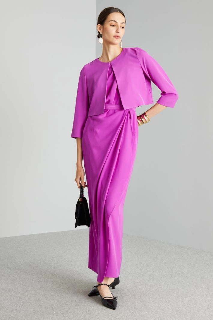 Three-quarter sleeve bolero - CYCLAMEN