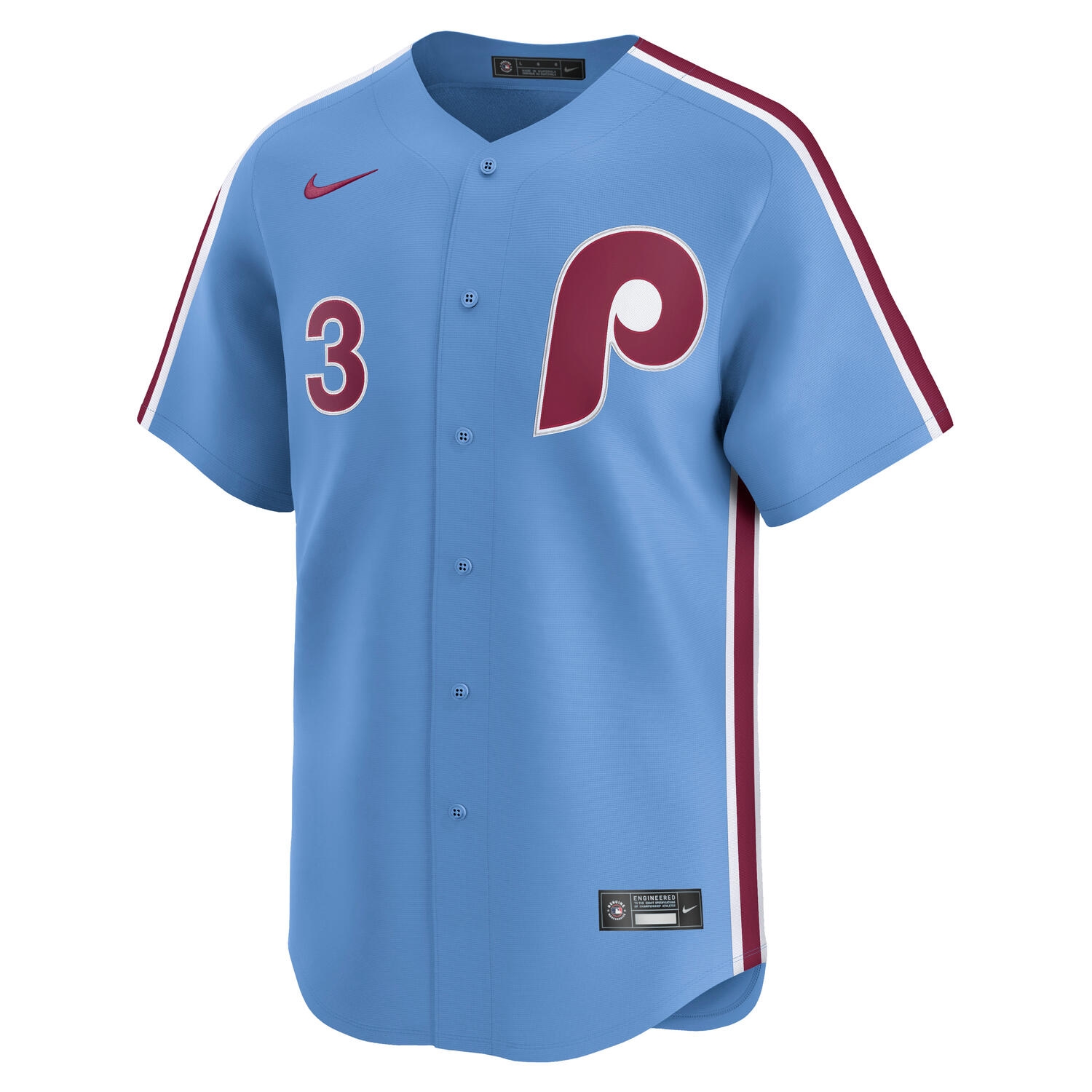 Bryce Harper #3 Philadelphia Phillies Nike Limited MLB Jersey Blue