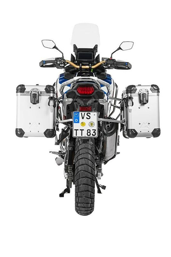 Touratech suitcase Complete kit ZEGA Evo 38/45 - Gray support included - Gray anodizedRef: Trt01819A / 01-403-7836-0