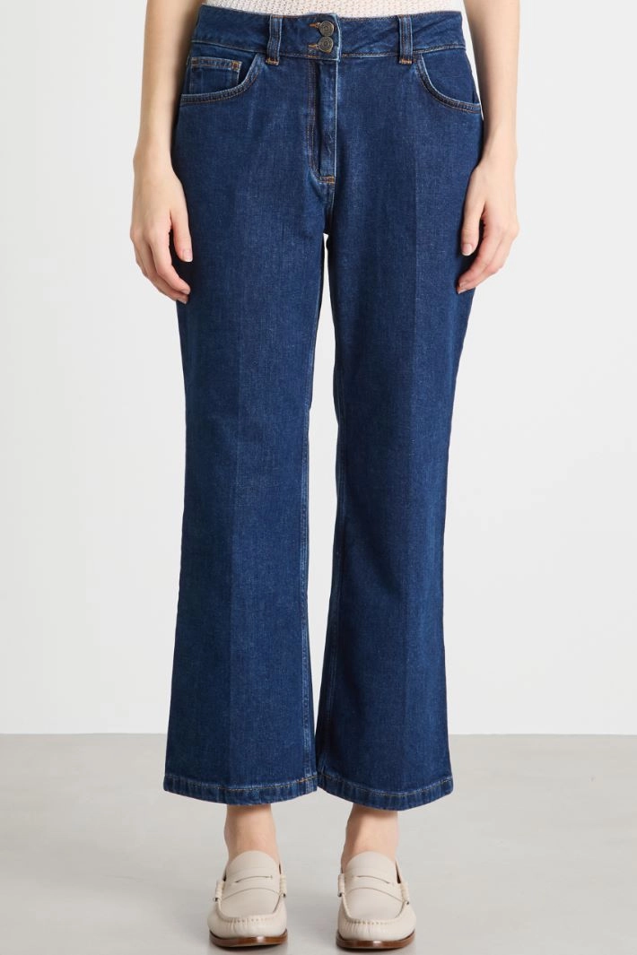 Pressed-crease jeans - BLUE