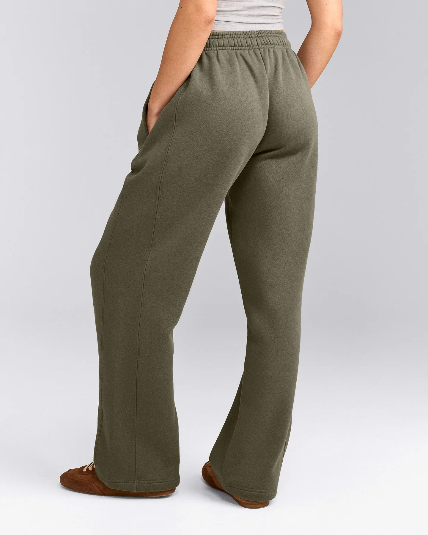 Foundations Cosy Straight Leg Joggers | Alpine Green