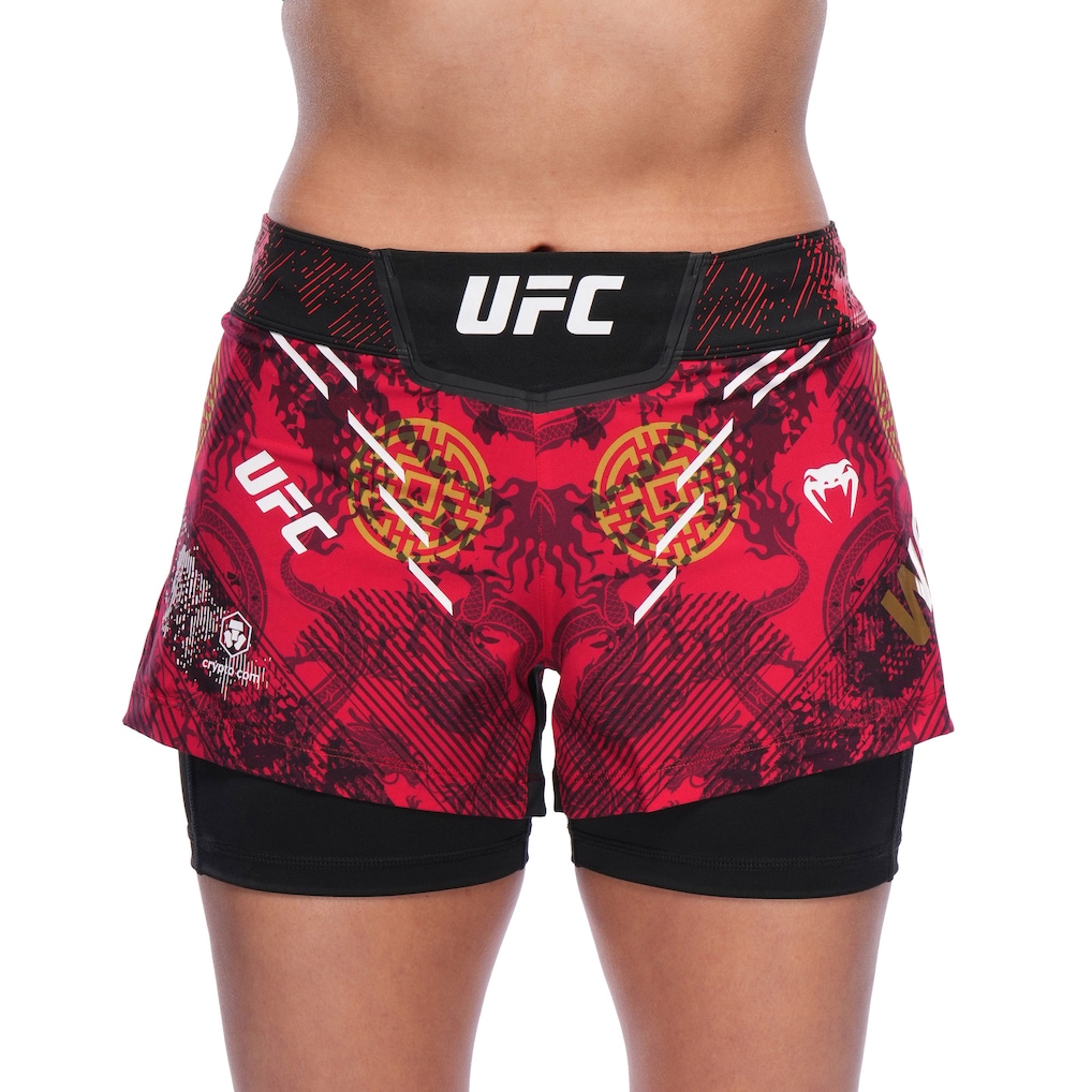 Women's UFC Unrivaled by VENUM  Red Zhang Weili  Short Fit Fight Short
