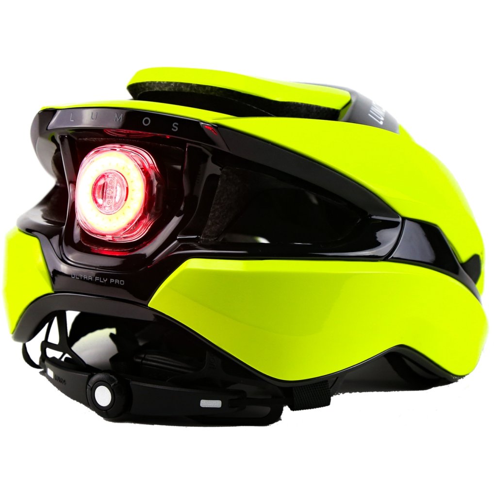 Lumos Ultra Fly Pro MIPS Helmet + Firefly Helmet Light - Hyper Green
