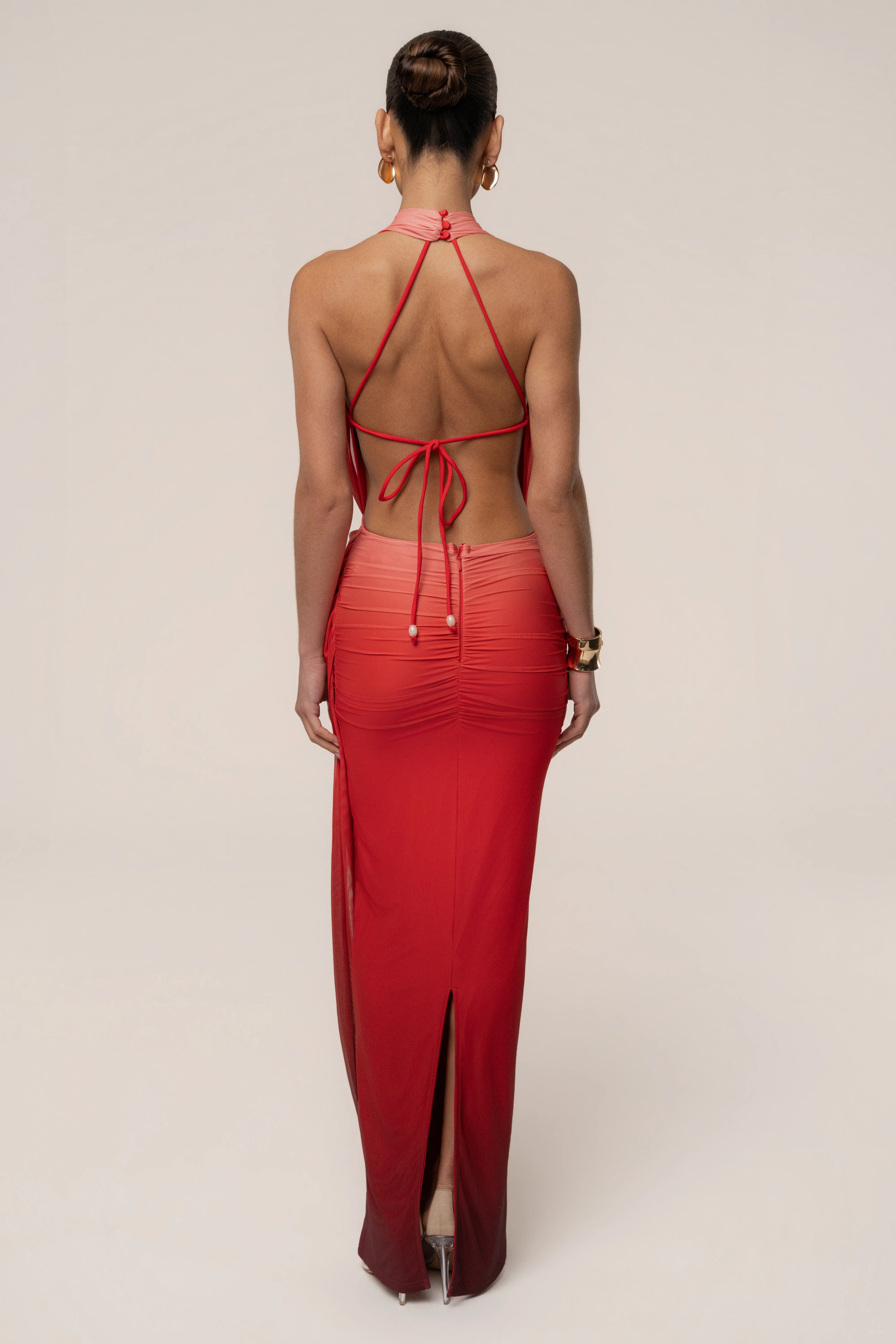Terra Sol Alaina Plunge Maxi Dress