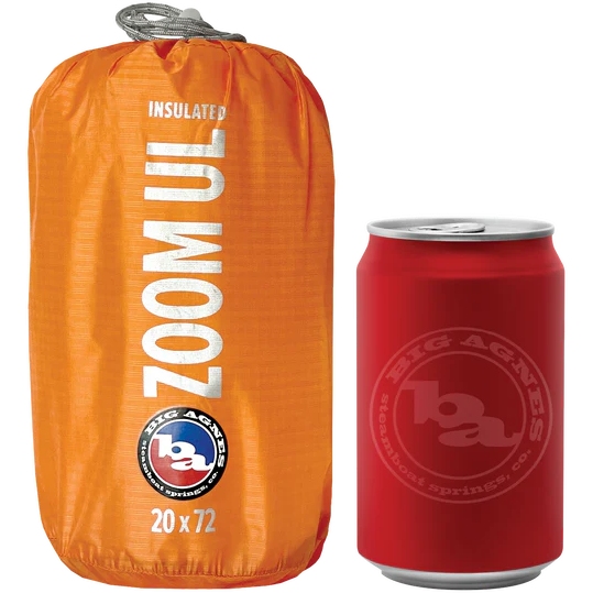 Big Agnes Zoom UL Insulated Sleeping Pad - Wide Regular - amber glow