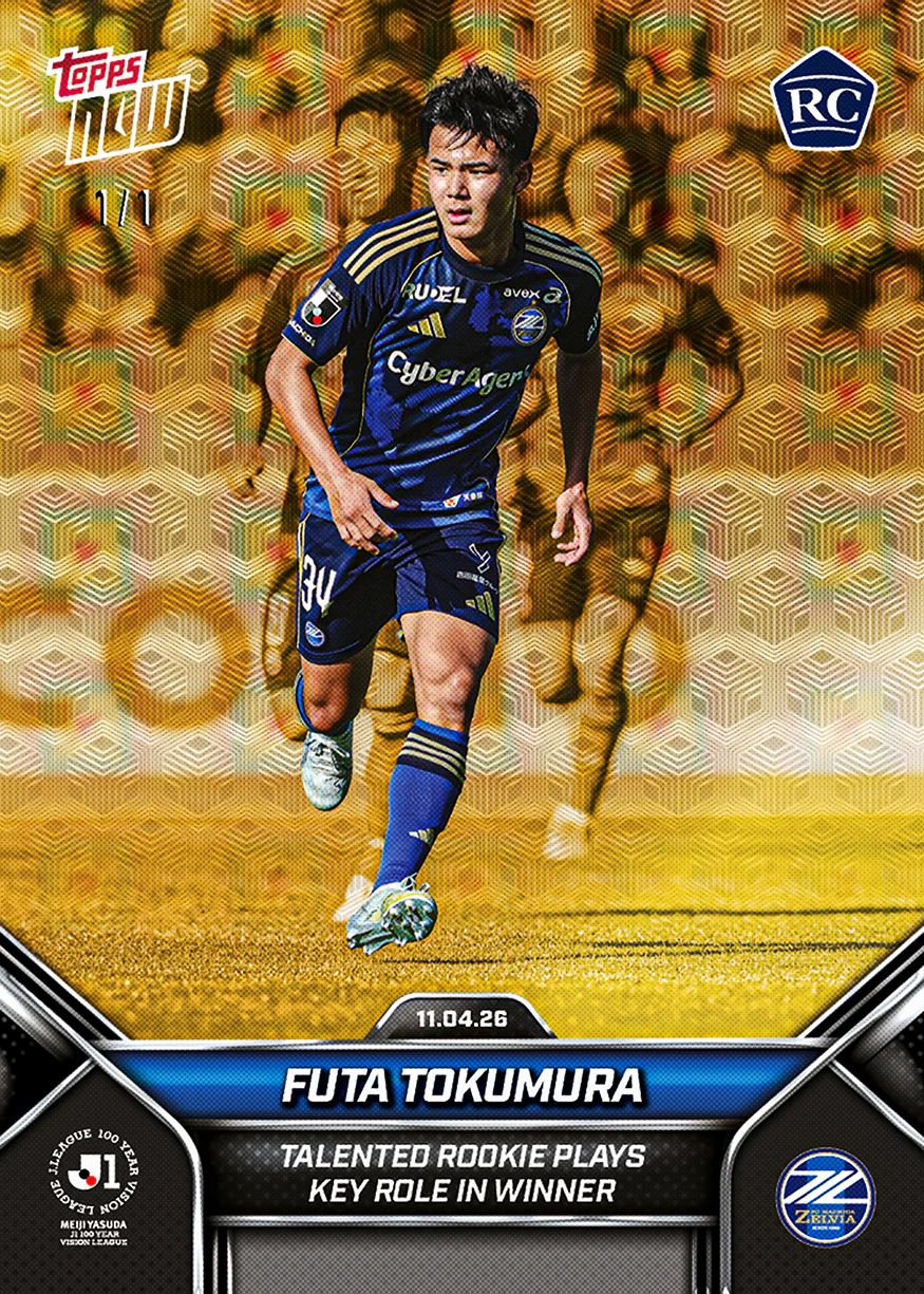 Futa Tokumura - 2026 J.League® Topps NOW® - Card 9