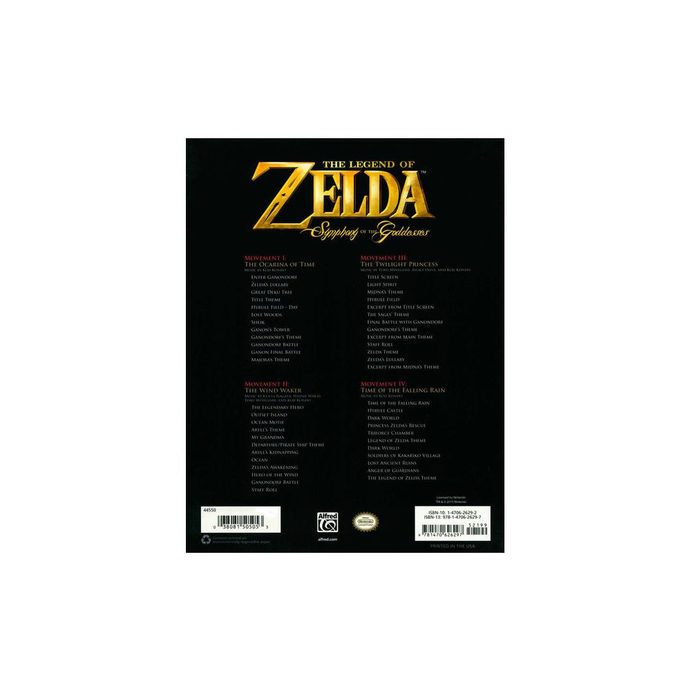 Alfred Music Publishing Zelda Symphony o.t. Goddesses – Thomann Ireland