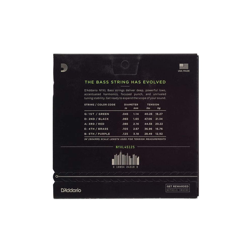 Daddario NYXL45125 Bass Set – Thomann Ireland