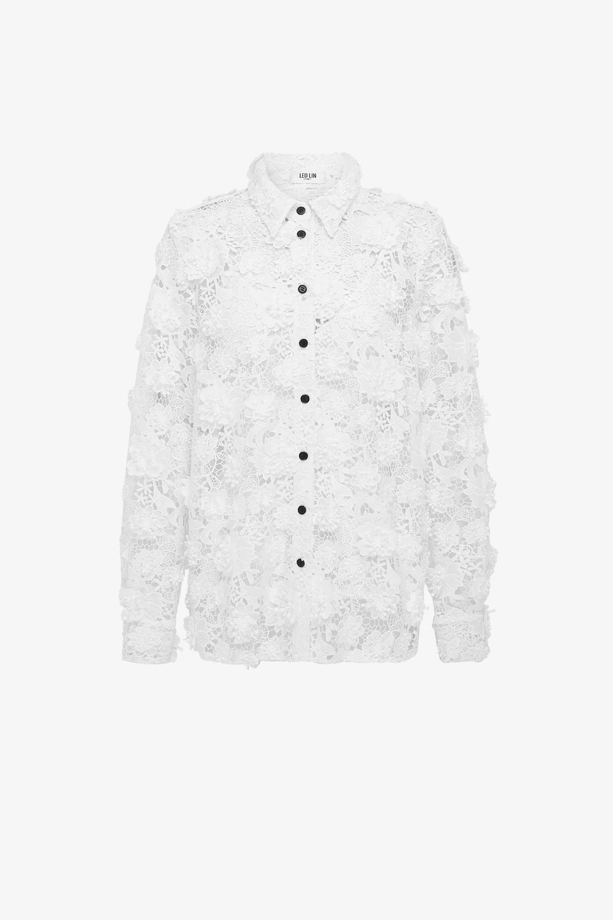 Sabrina Lace Shirt - Snow