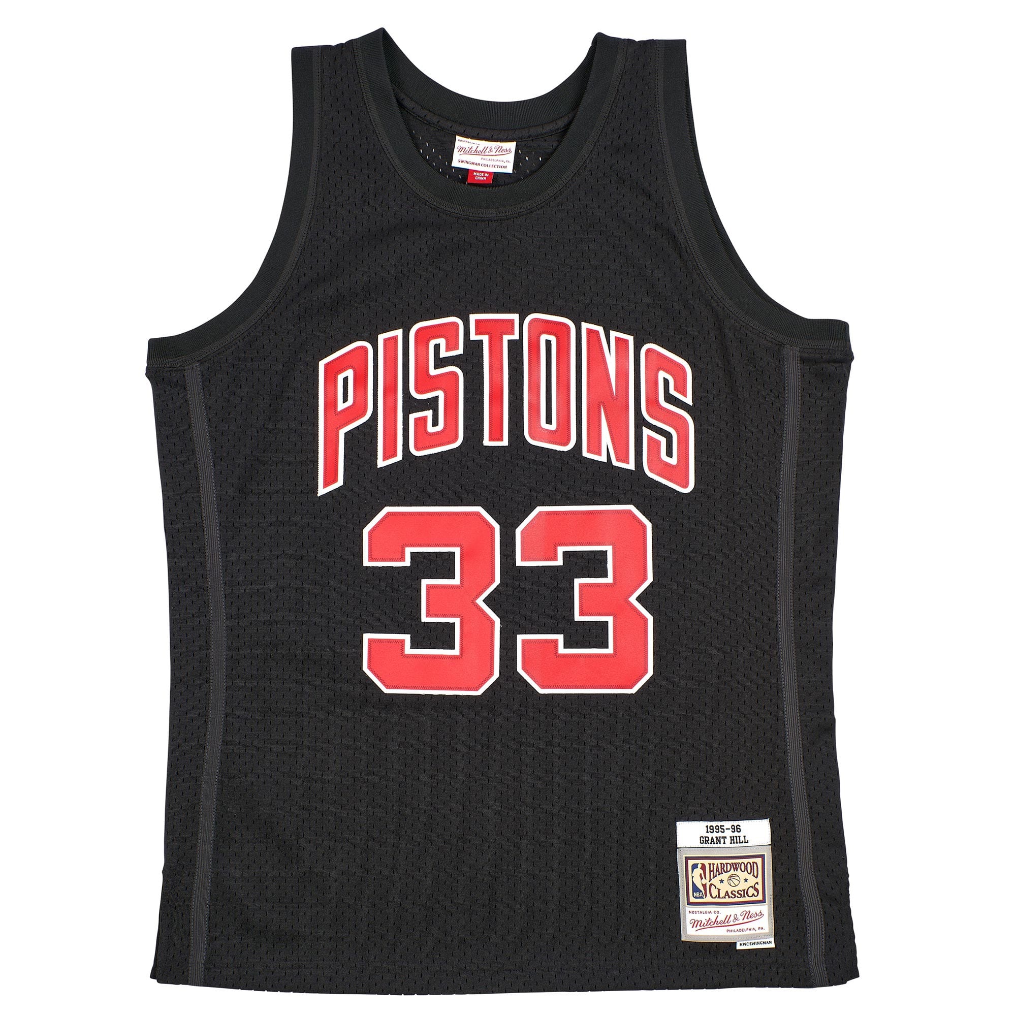 Grant Hill #33 Detroit Pistons Black Mitchell & Ness Swingman NBA Jersey