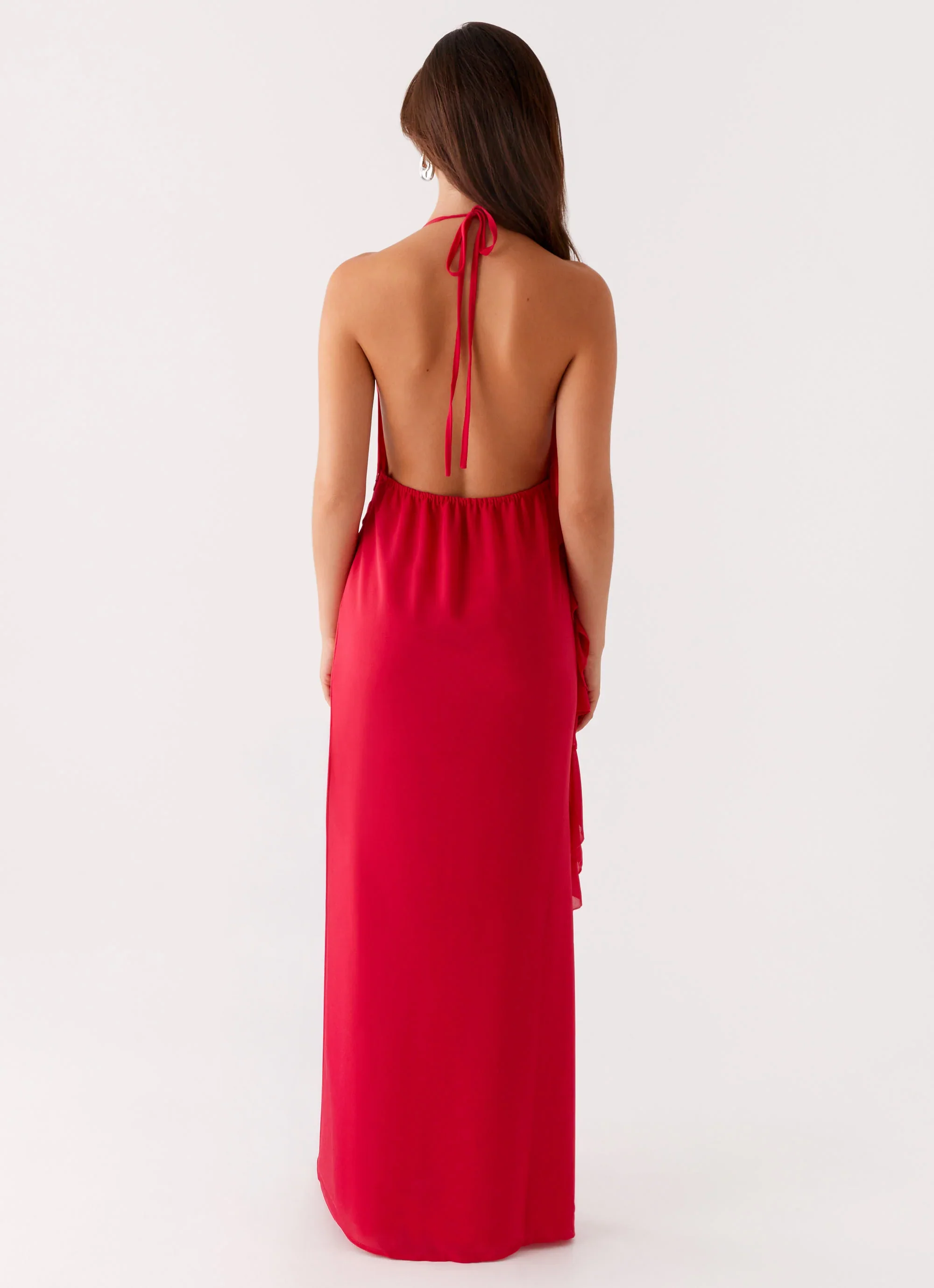 Diedre Rose Strappy Maxi Dress - Raspberry