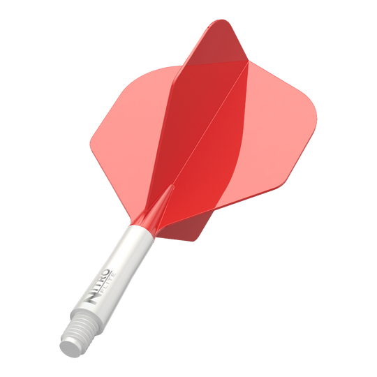 Red Dragon Nitroflite - White Shaft Red No2 Flights
