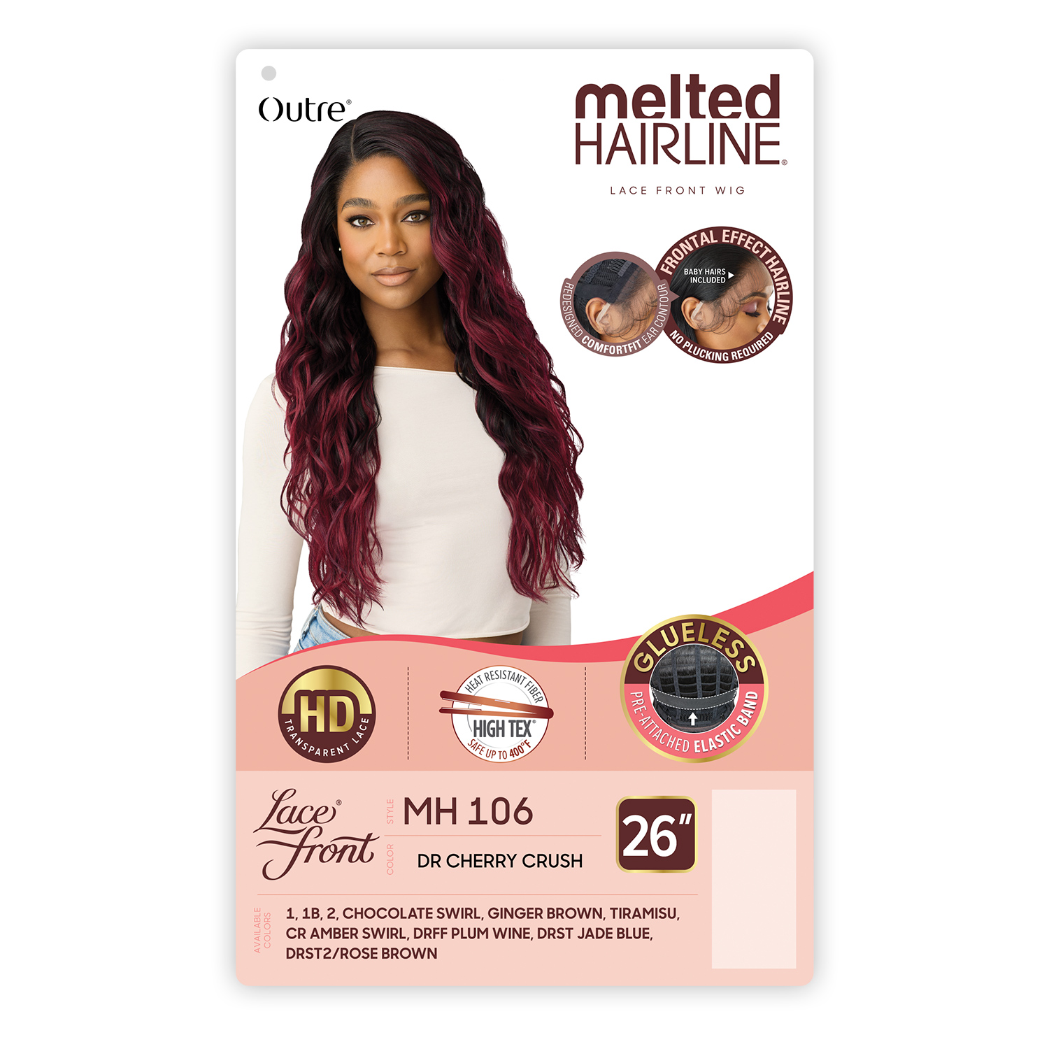 Outre HD Lace Front Wig Melted Hairline Glueless MH 106