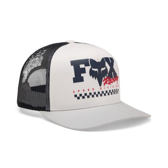 Fox Checker Mesh Trucker Hat Child Cap - WhiteRef: FX6408
