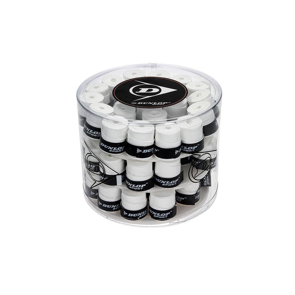 DUNLOP TOUR DRY WHITE OVERGRIP CUBE 623405