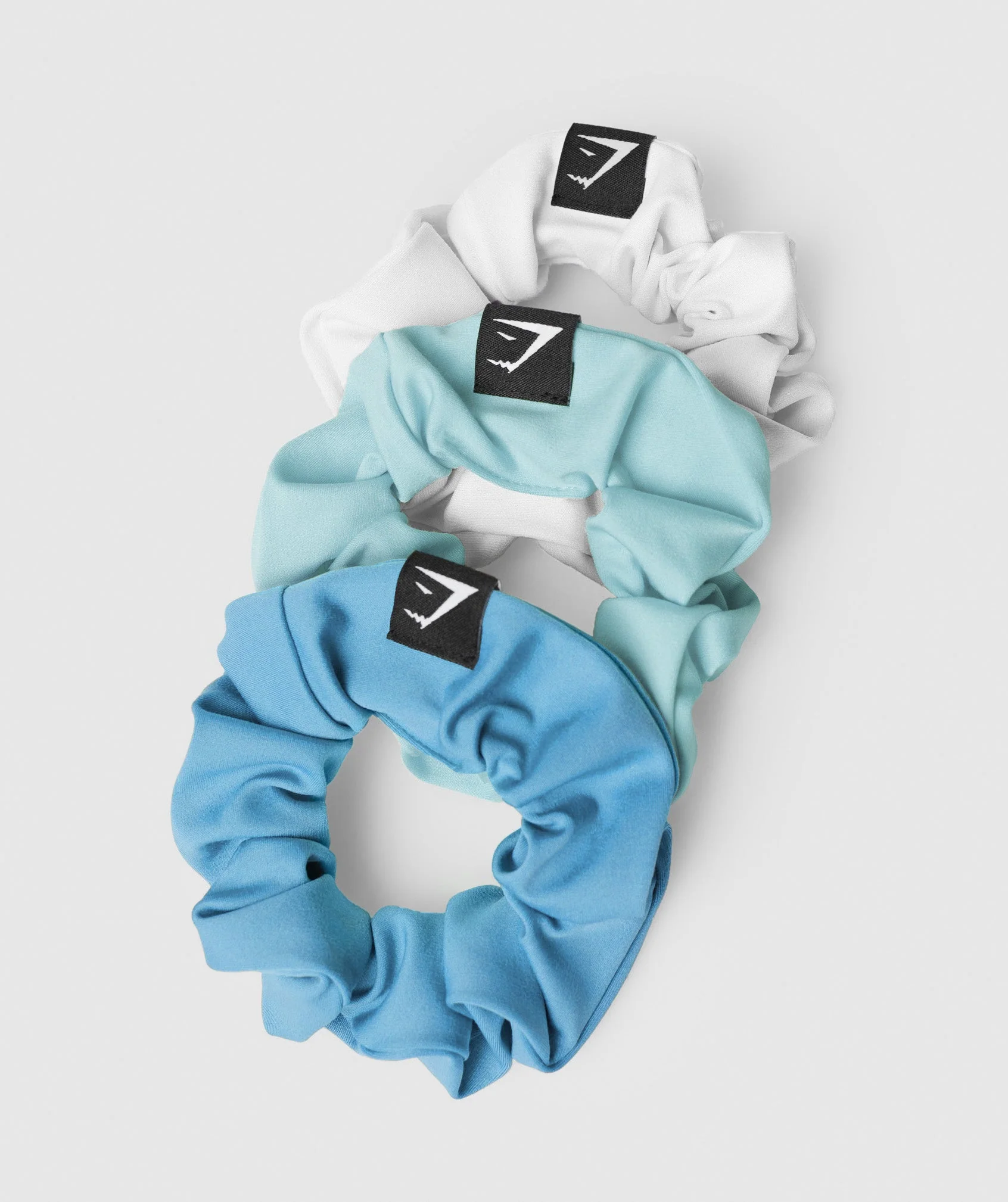 Scrunchies 3pk Pearl Blue/Coastal Blue/White