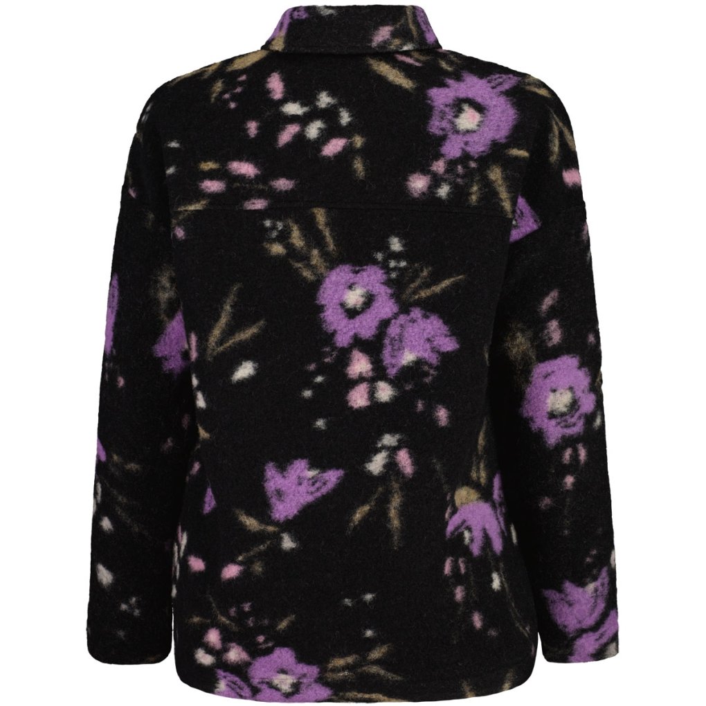 Maloja MoliniM. Wool Mix Jacket Women - deep black brushflower 1113