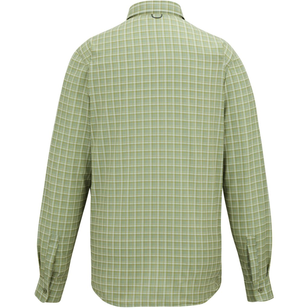 Regatta Anti-Insect Travel Light Longsleeve Shirt Men - Light Sage Check YTH