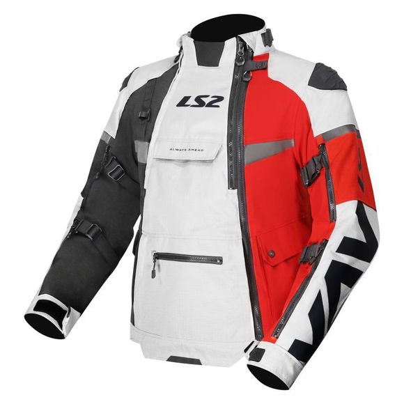 Ls2 X-Master Motorcycle Jacket - Gray / RedRef: LS1318