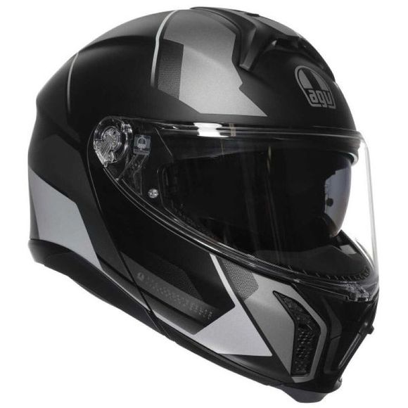 Casque modulable AGV TOURMODULAR - PERCEPTION - Noir / GrisRef : AG1107