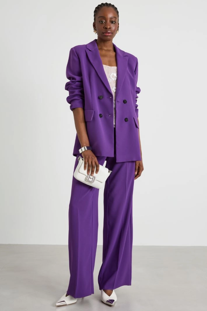 Crepe blazer - PURPLE