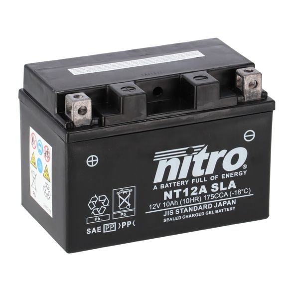 Nitro nt12a sla firm acid type battery maintenance-free/ready to useRef: nt12a sla