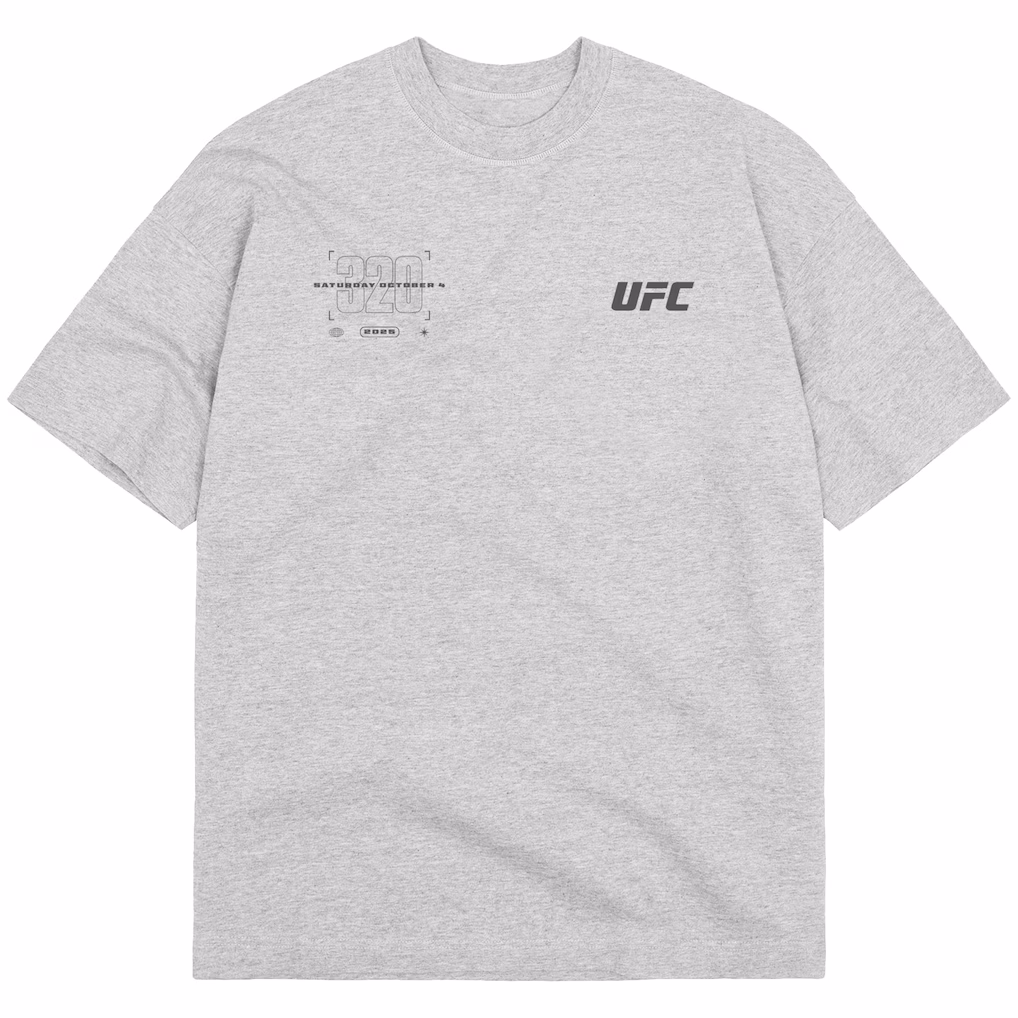 Men's Gray UFC 320 Vegas View Boxy T-Shirt
