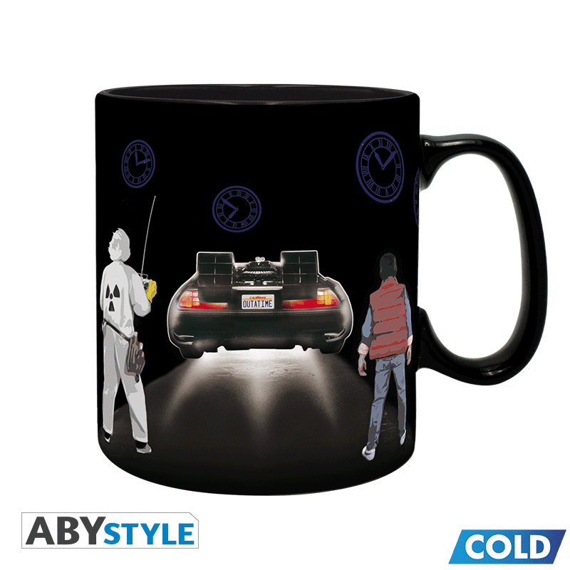 BACK TO THE FUTURE Heat Change Mug Time Machine