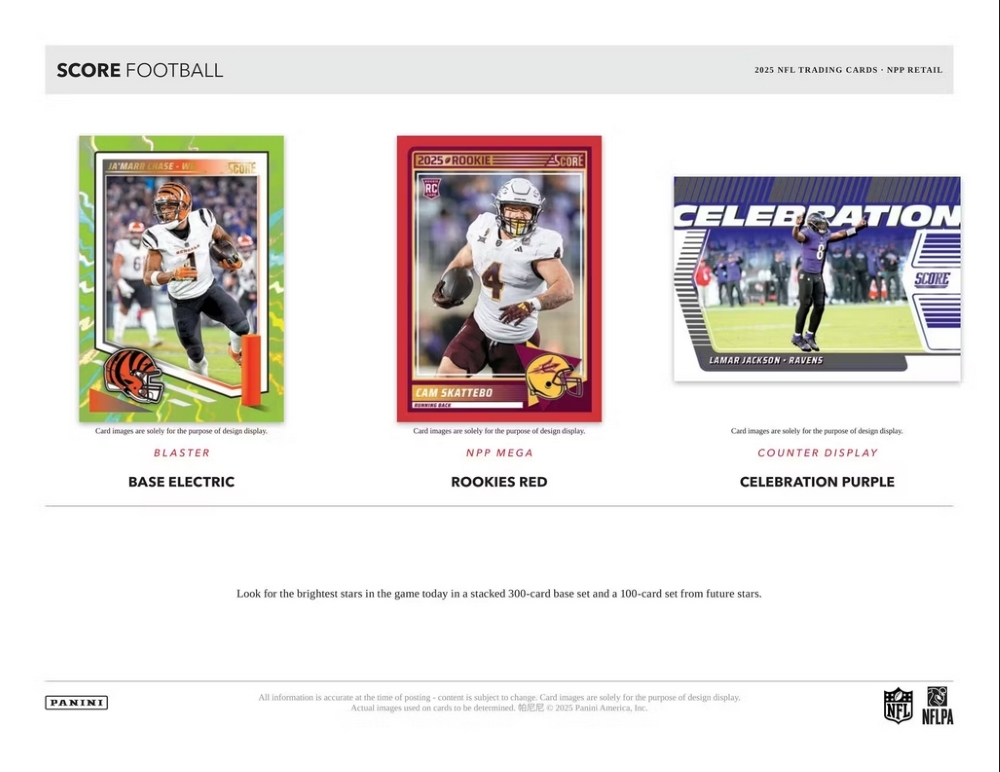 2025 Panini Score Football NFL Mega Box