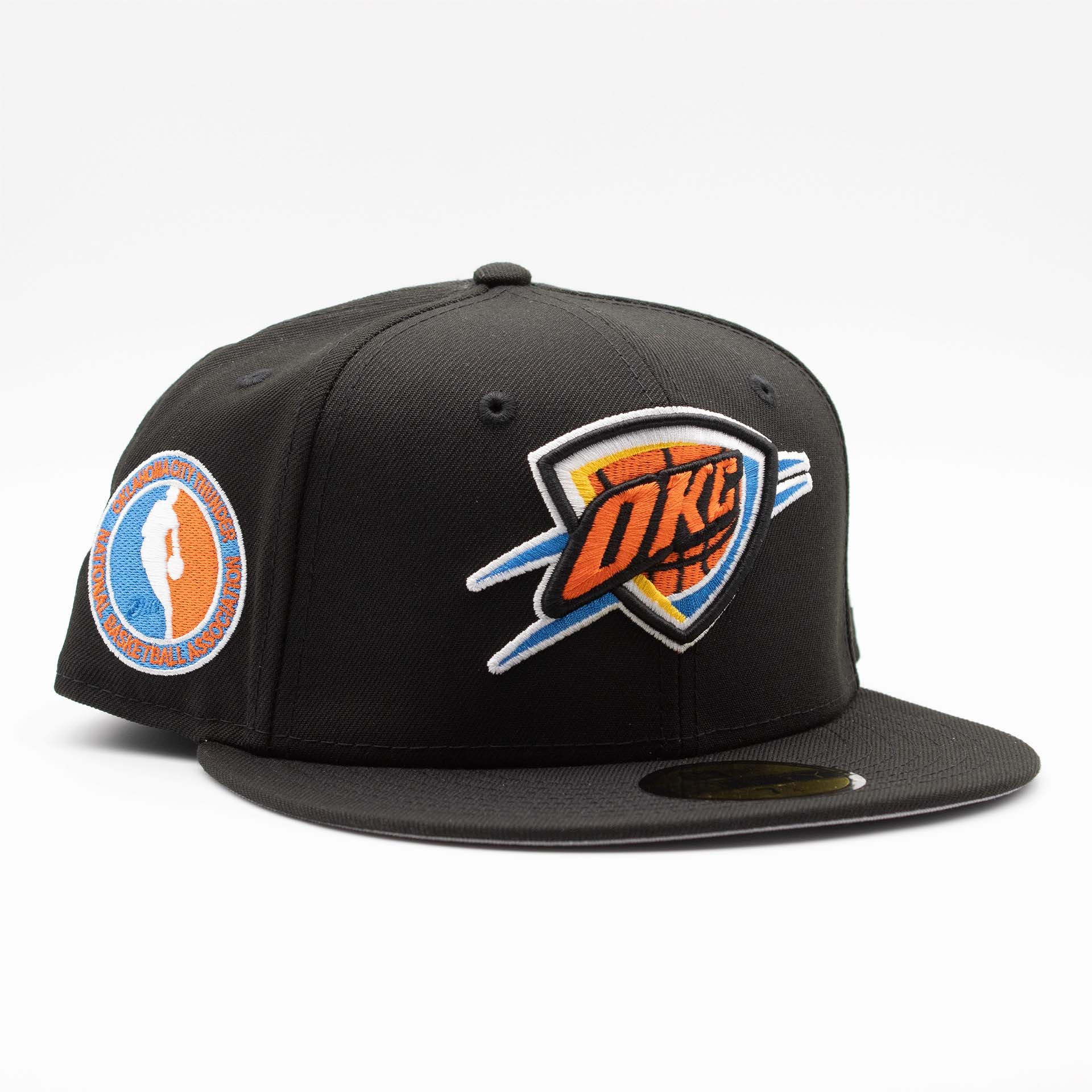 Oklahoma City Thunder NBA Side Patch 59FIFTY Fitted Cap Black